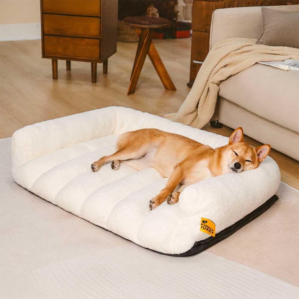 Cloudy Napper Large Orthopedic Dog Sofa Bed With Headrest Cushions