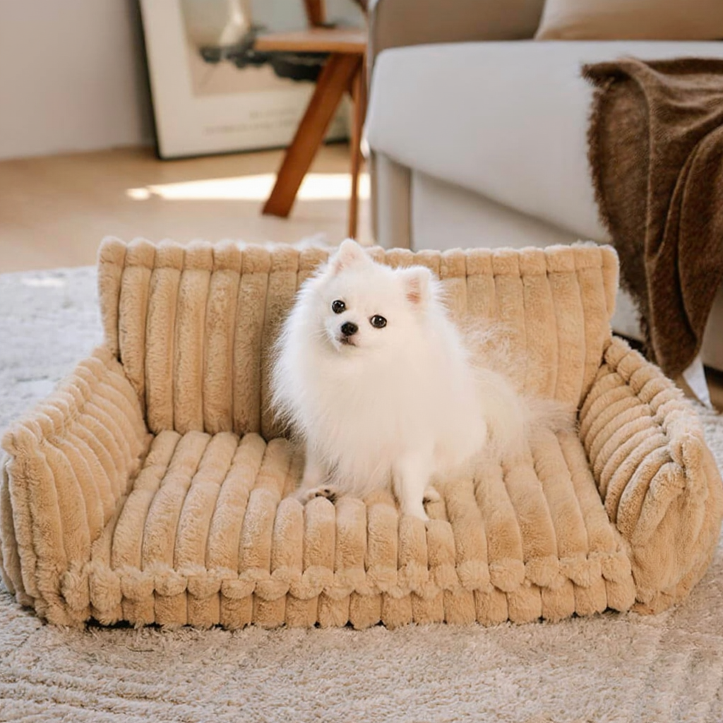 Orthopedic Dog Sofa Bed – Memory Foam Pet Lounger with Washable Cover