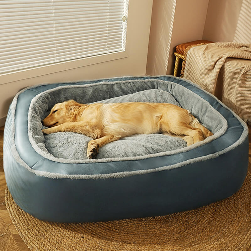 Large Warm Dog Sleeping Bed – Extra-Spacious Plush Mattress